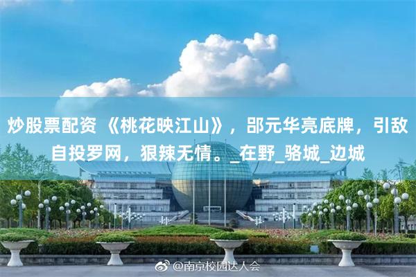 炒股票配资 《桃花映江山》，郘元华亮底牌，引敌自投罗网，狠辣无情。_在野_骆城_边城